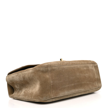 Chanel Suede Calfskin Small Souplissimo Maxi Flap Dark Beige 4 of 10
