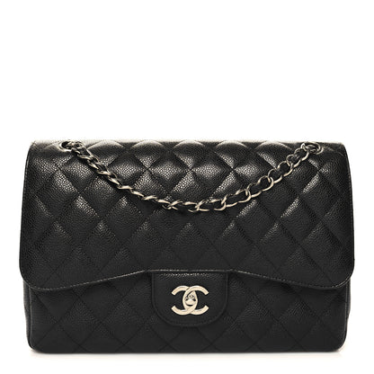 Chanel Caviar Quilted Jumbo Double Flap Black 1 of 11