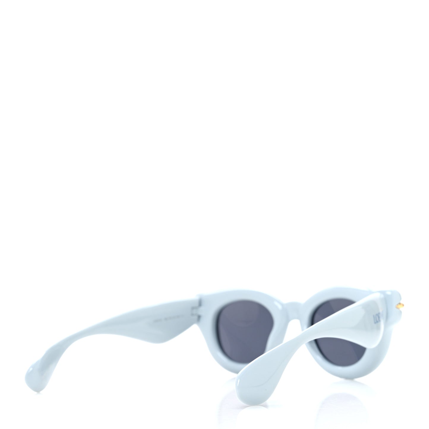 Acetate Inflated Round Sunglasses LW40118I Light Blue