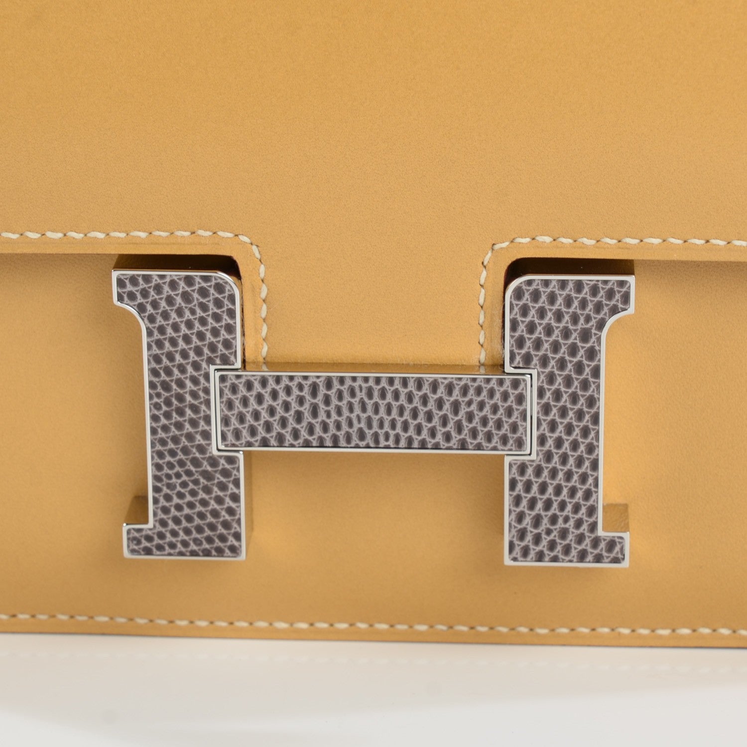Hermes Tadelakt Lizard Constance 18 Paille Ficelle 8 of 10