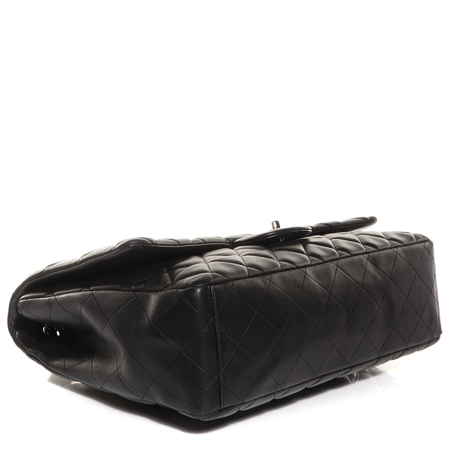 Chanel Lambskin Quilted Jumbo Single Flap Black 4 of 8