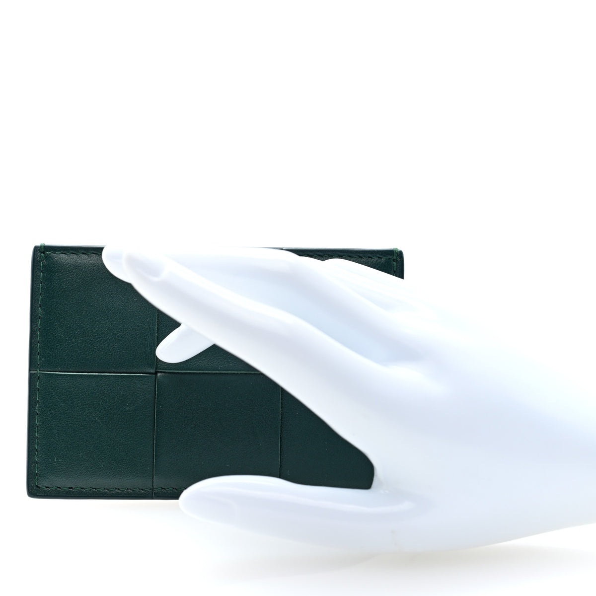 Nappa Maxi Intrecciato Card Holder Raintree