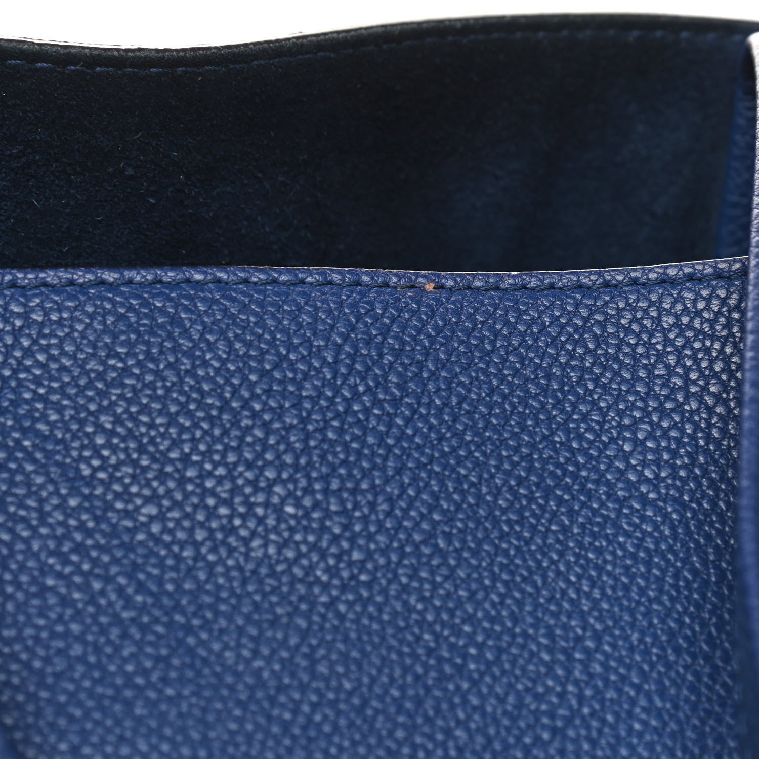 Celine Soft Grained Calfskin Small Belt Cabas Phantom Indigo 10 of 11