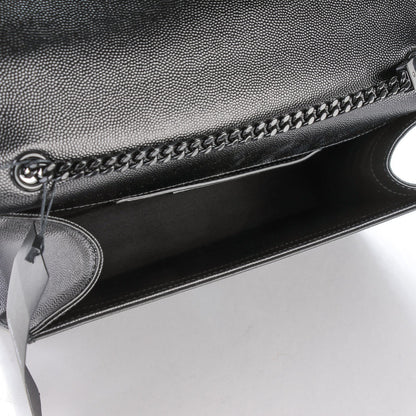 Saint Laurent Grain De Poudre Medium Classic Monogram Kate Satchel Black 5 of 7
