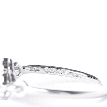 Cartier 18K White Gold Diamond Hindu Floral Ring 46 3.75 5 of 6