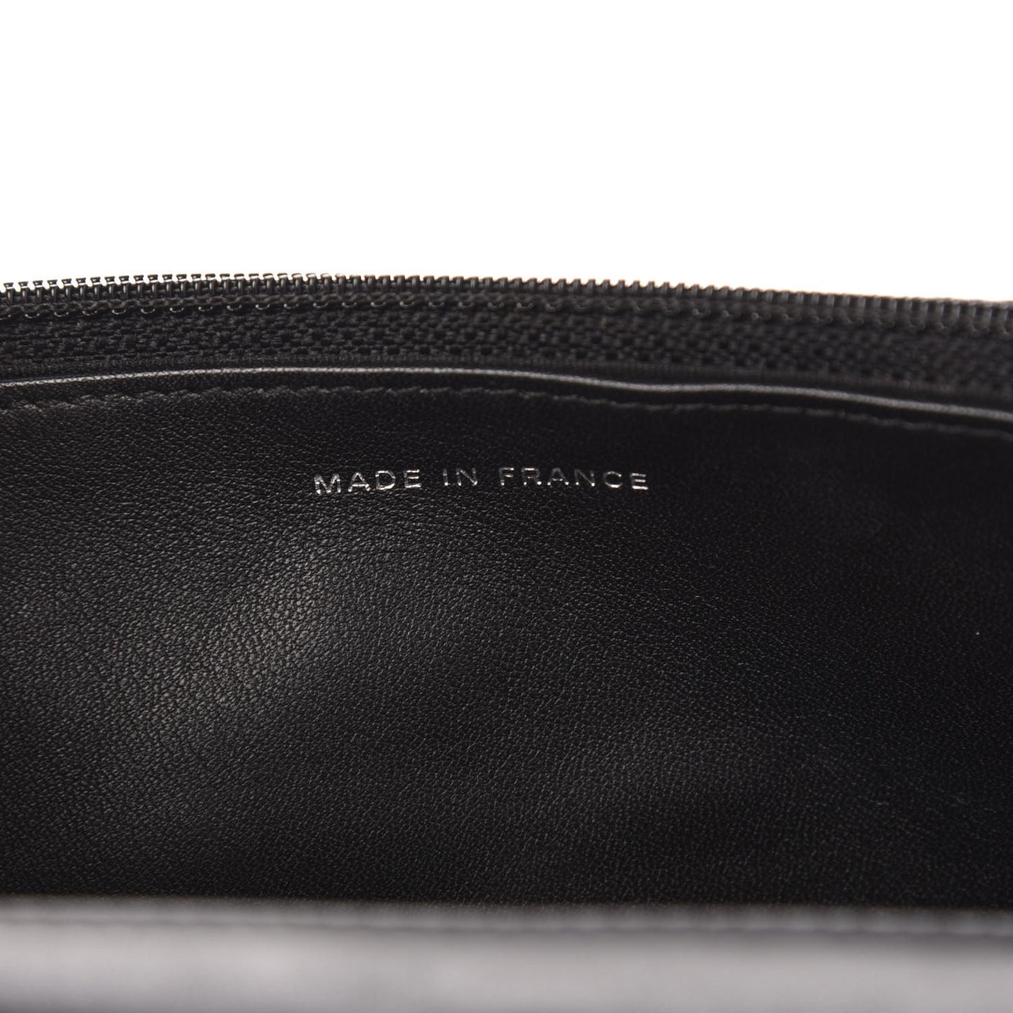 Patent Quilted Brilliant Wallet On Chain WOC Black