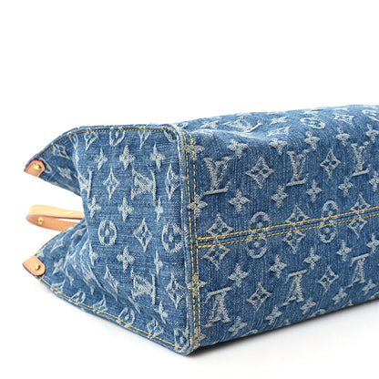 Louis Vuitton Monogram Denim Onthego MM Blue 7 of 8