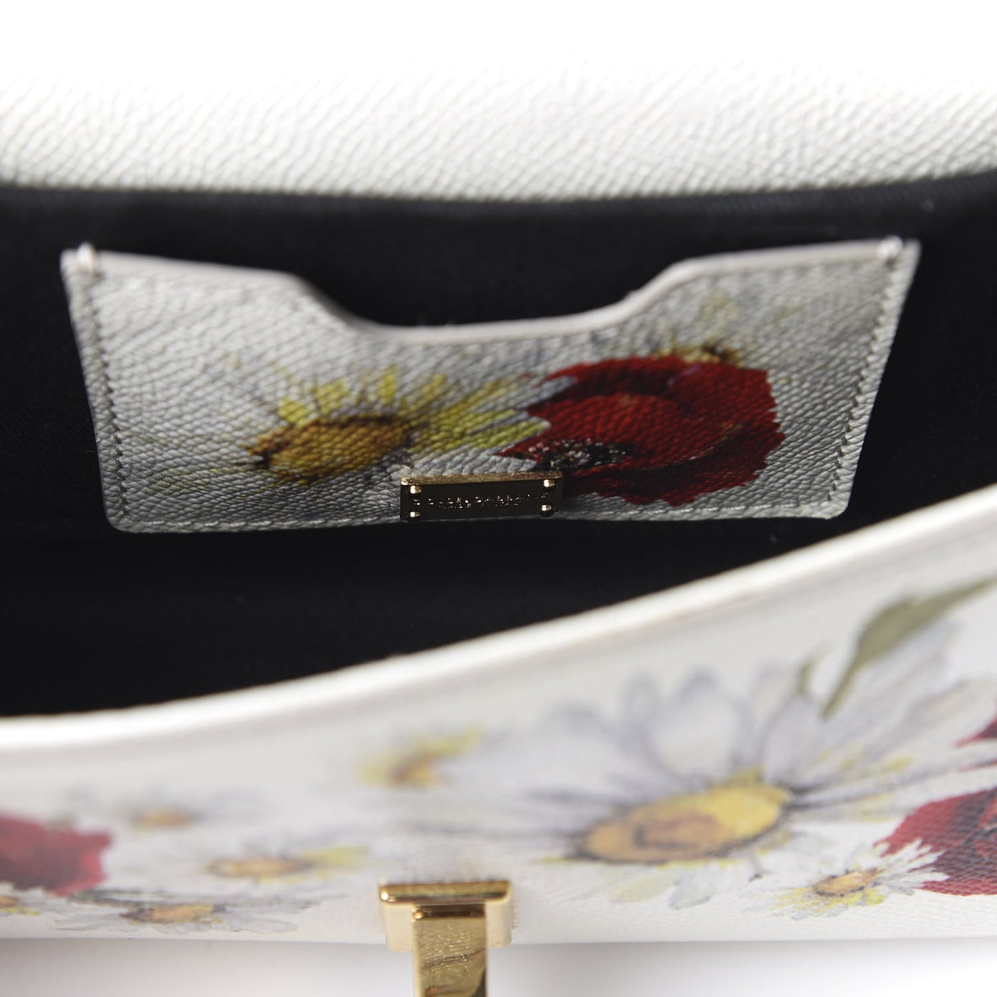 Dauphine Floral Print Crossbody Bag White Multicolor
