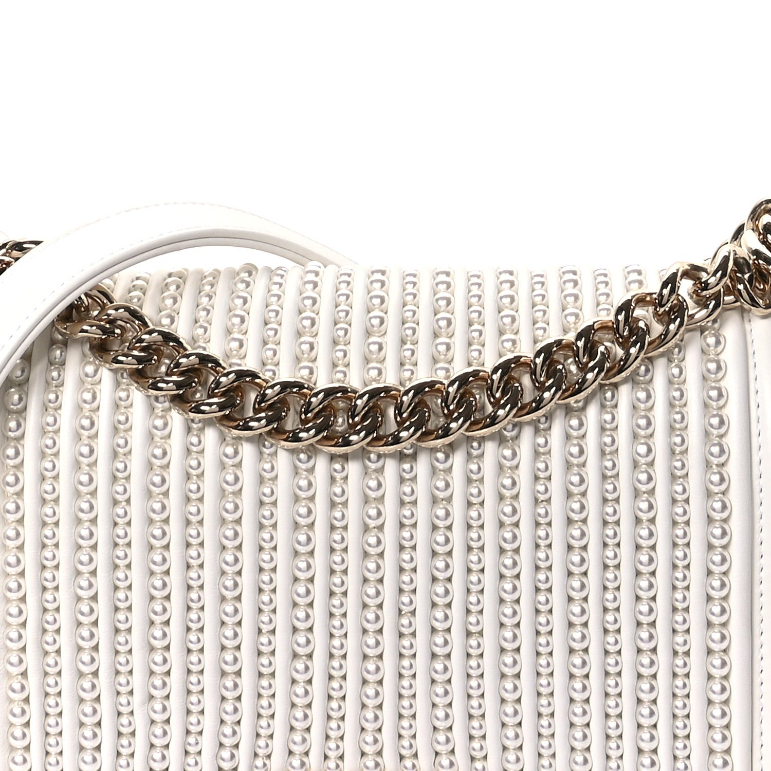 Chanel Calfskin Pearl Medium Boy Flap White 8 of 11