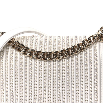 Chanel Calfskin Pearl Medium Boy Flap White 8 of 11