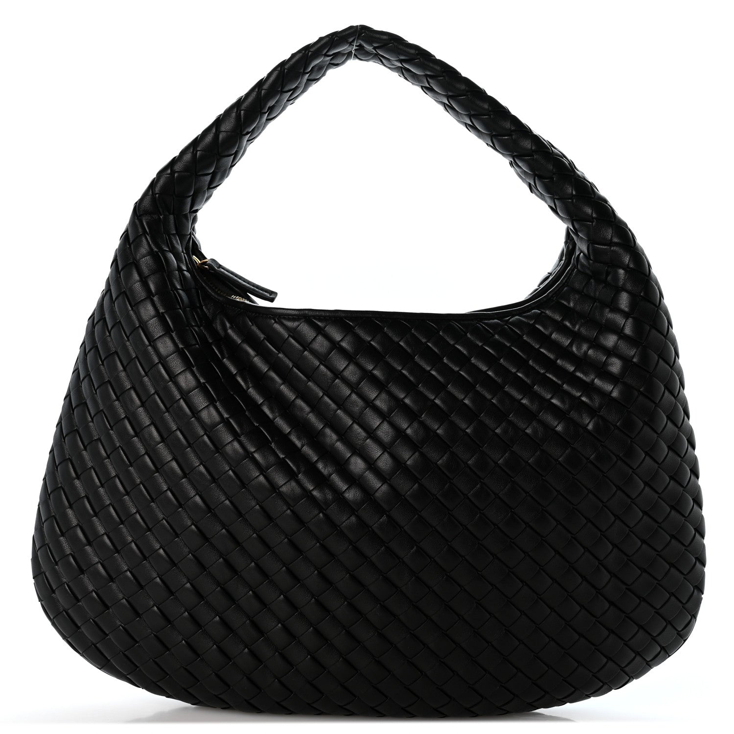 Bottega Veneta Supple Nappa Intrecciato Padded Medium Veneta Hobo Black 1 of 10