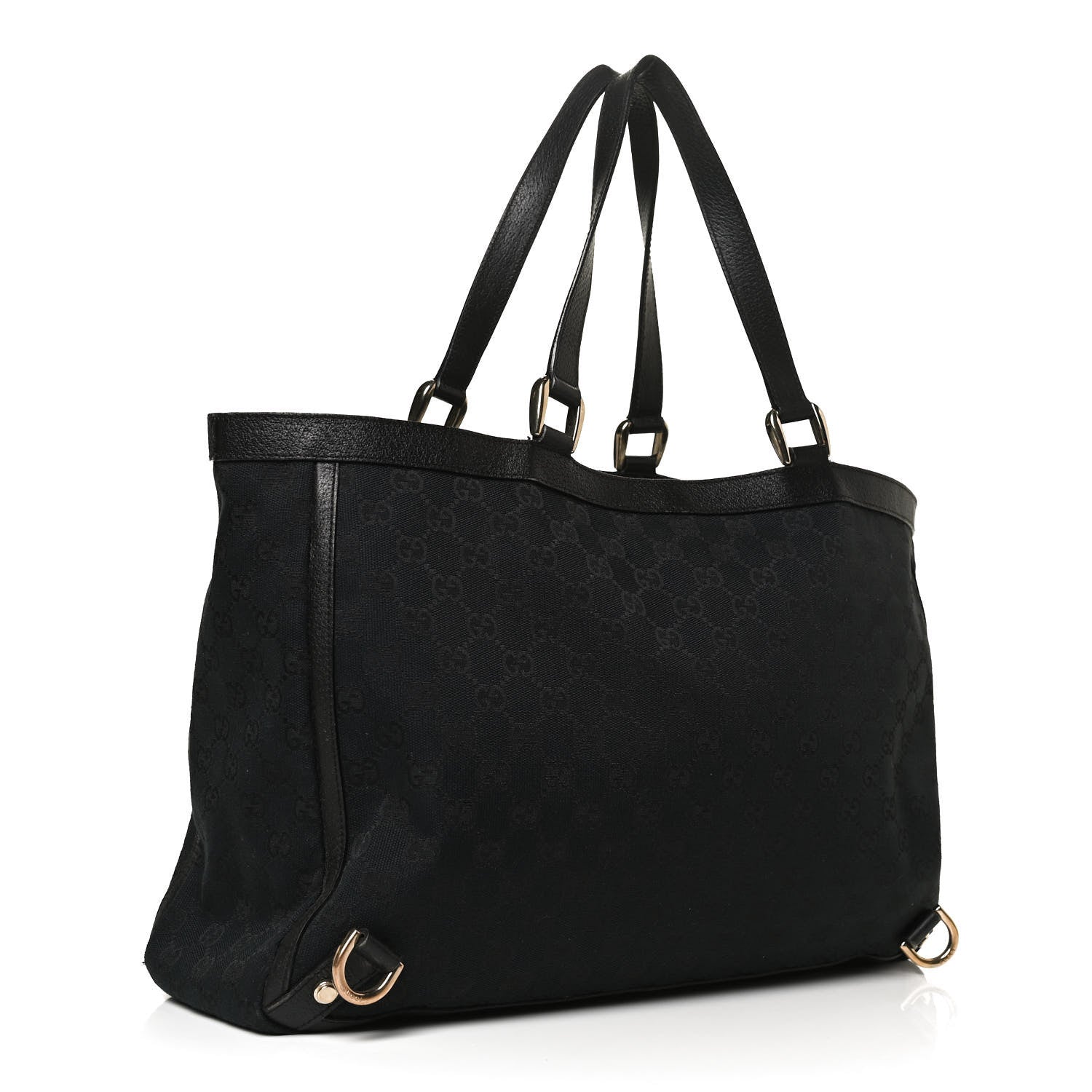Gucci Monogram Large Abbey Tote Black 3 of 14