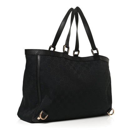 Gucci Monogram Large Abbey Tote Black 3 of 14