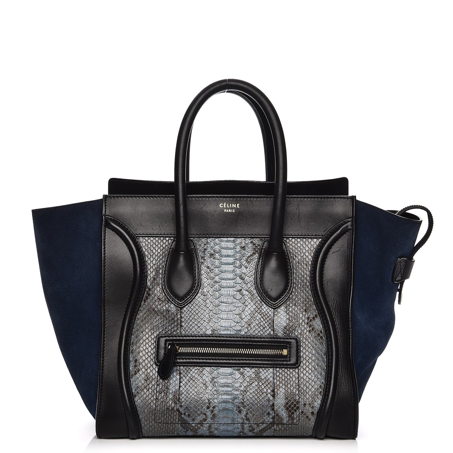 Python Suede Mini Luggage