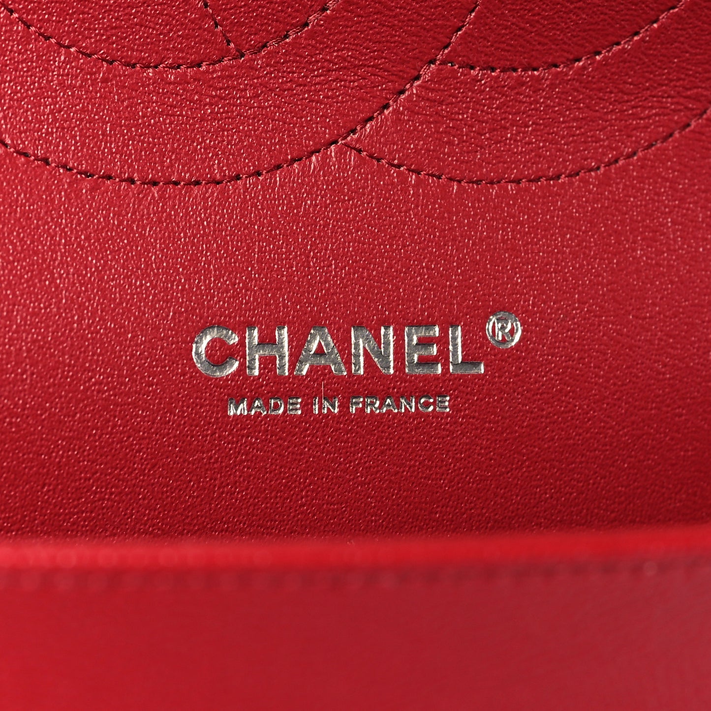 Caviar Quilted Jumbo Double Flap Dark Red