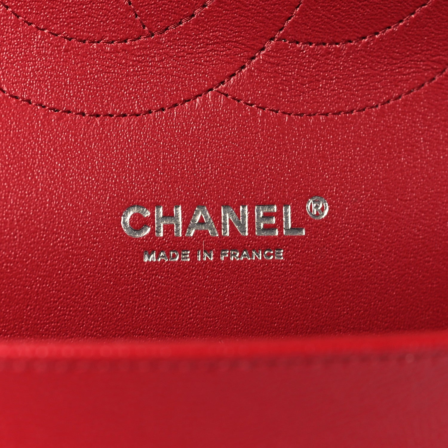 Chanel Caviar Quilted Jumbo Double Flap Dark Red 6 of 9