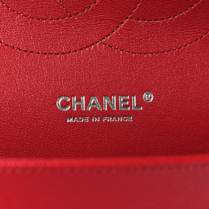 Chanel Caviar Quilted Jumbo Double Flap Dark Red 6 of 9