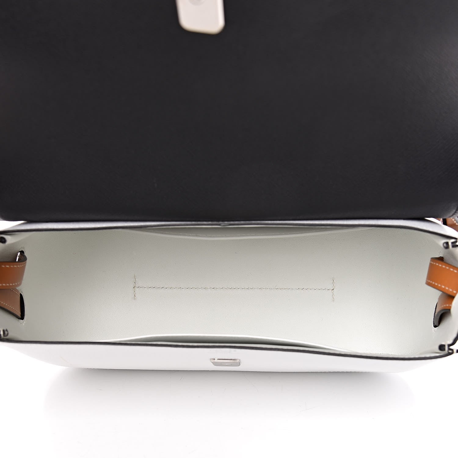 Hermes Epsom Butler Harnais White Black Natural 5 of 10
