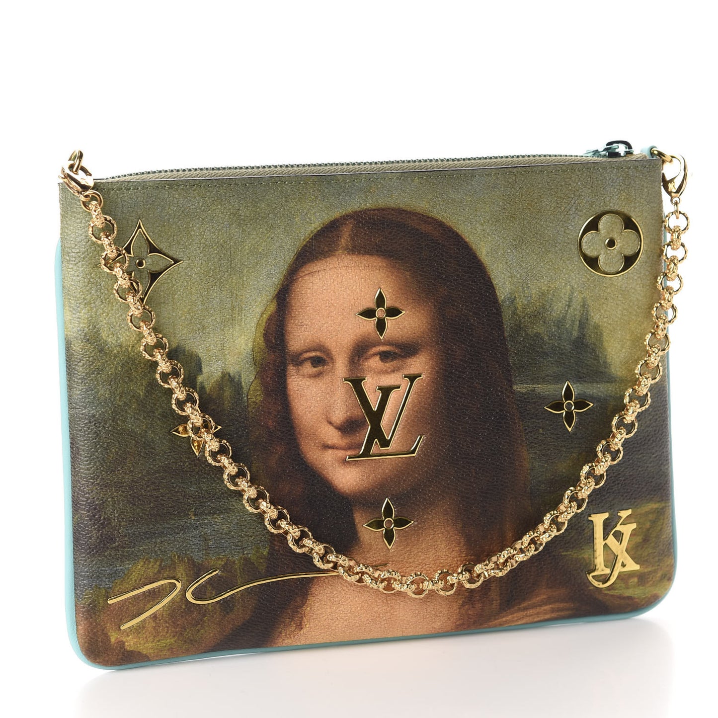 Masters Da Vinci Pochette Clutch Vert D’eau