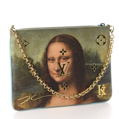 Louis Vuitton Masters Da Vinci Pochette Clutch Vert D’eau 3 of 9