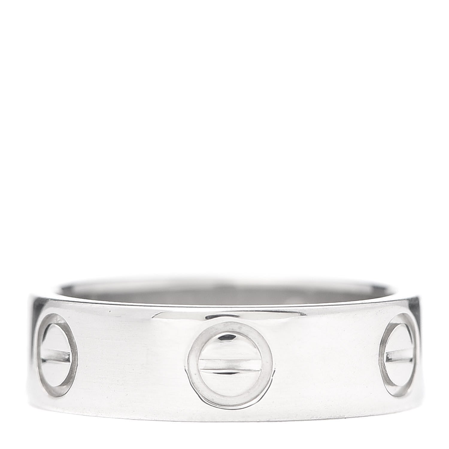 Cartier Platinum 5.5mm LOVE Ring 51 5.75 1 of 4