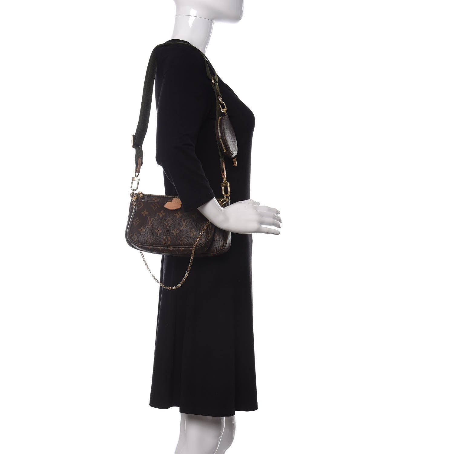 Louis Vuitton Monogram Multi Pochette Accessories Kaki 2 of 11