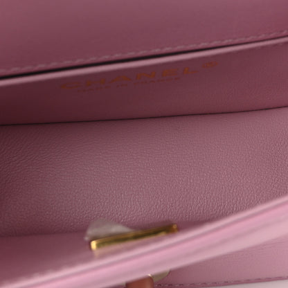 Chanel Caviar Chevron Quilted Mini Boy Flap Pink 5 of 11