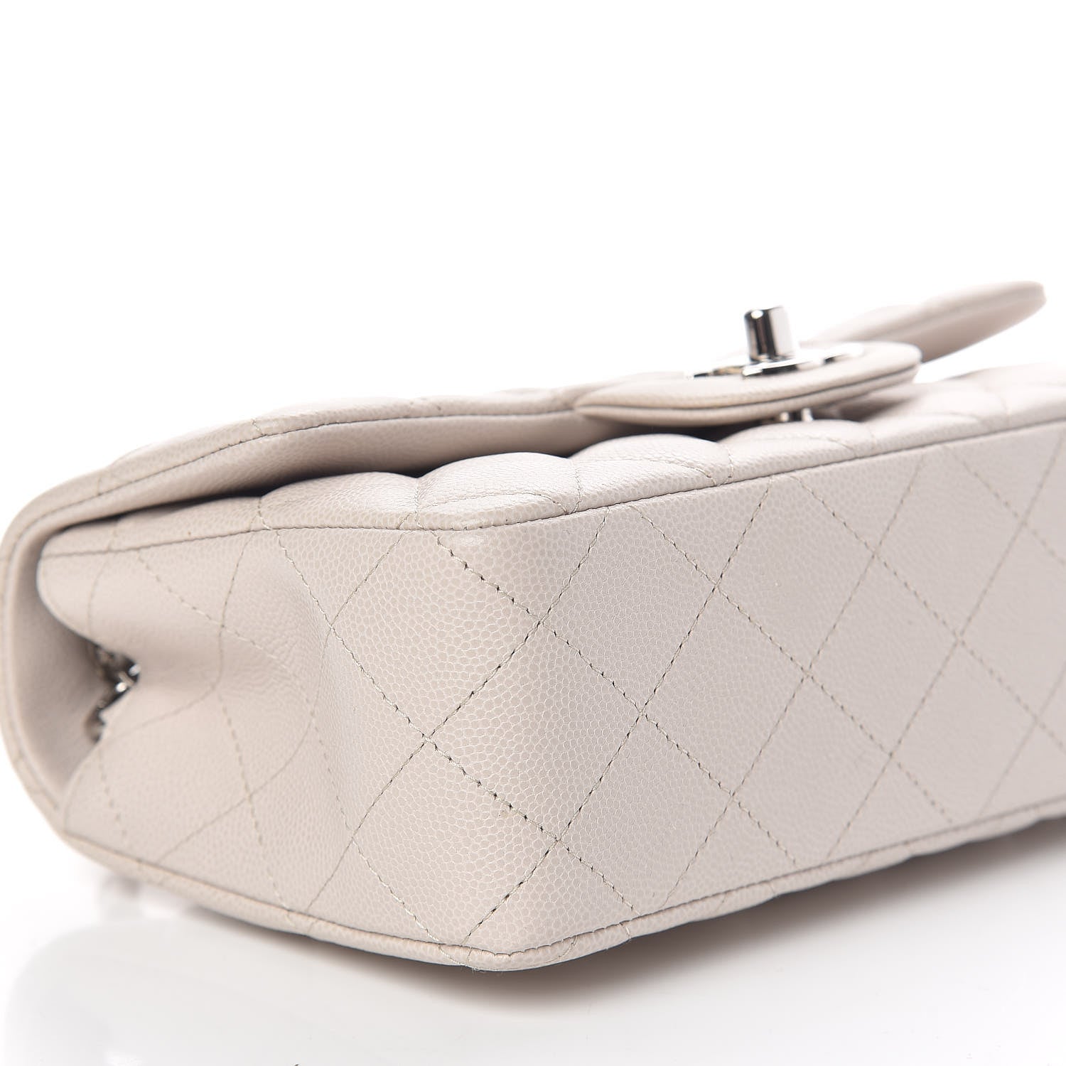 Chanel Caviar Quilted Mini Rectangular Flap Ivory 6 of 11