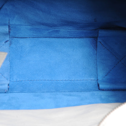 Celine Lambskin Vertical Bi-Cabas Blue White 8 of 9