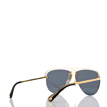 Louis Vuitton Metal Monogram Grease Sunglasses Z1172W Dark Gun 4 of 10