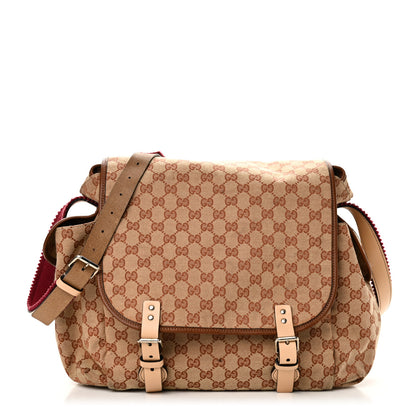 Gucci GG Monogram Diaper Bag Beige Ruggine Natural Antique Rose 1 of 10