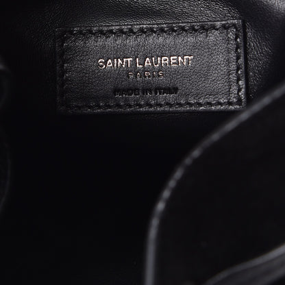 Saint Laurent Suede Small Anja Bucket Bag Black 7 of 10