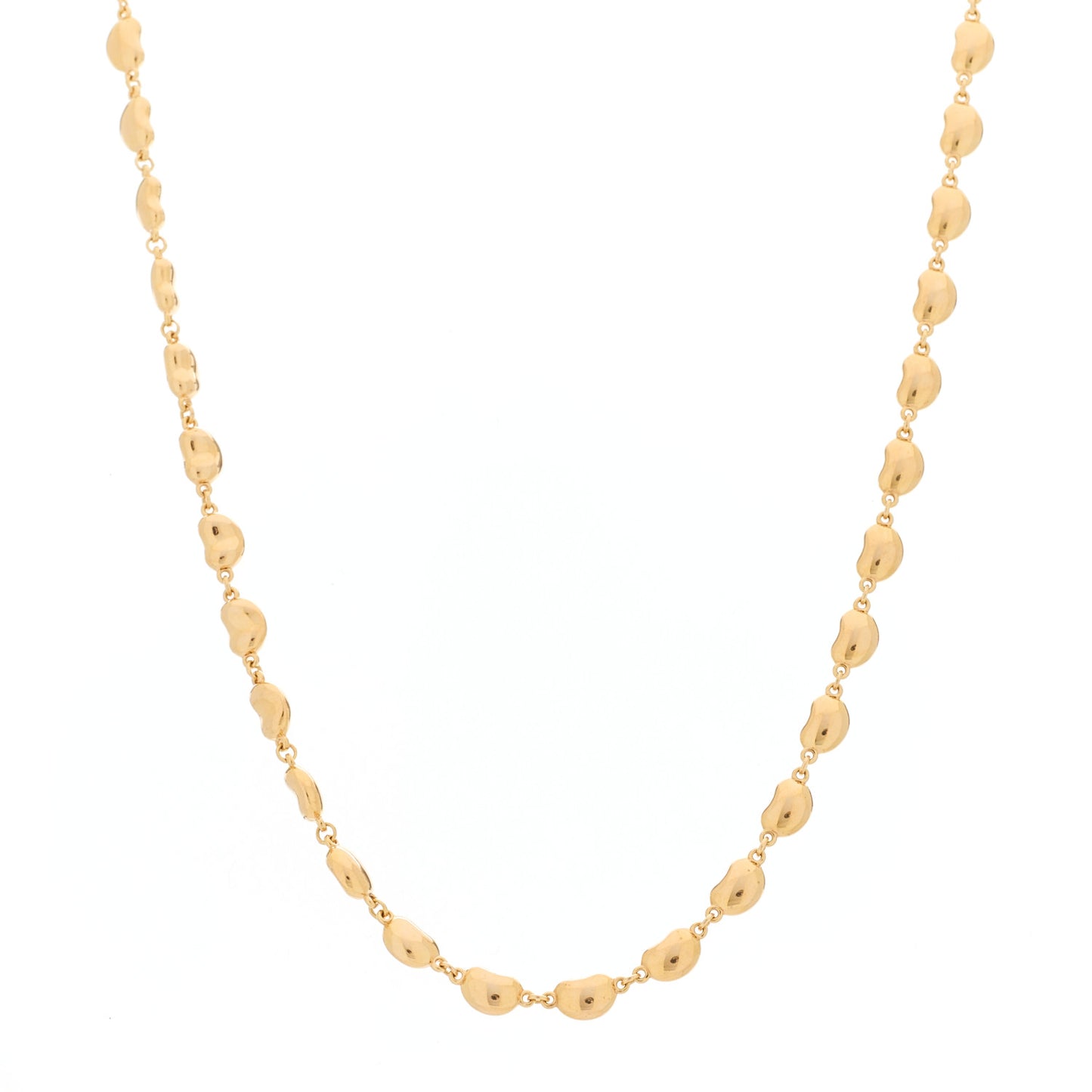 18K Rose Gold Mini Elsa Peretti Bean Link Necklace