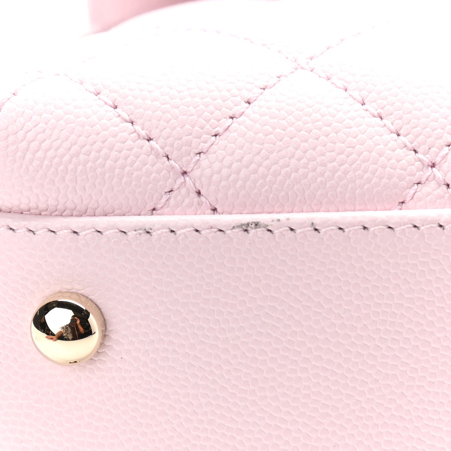 Chanel Caviar Quilted Mini Coco Handle Flap Light Pink 6 of 11