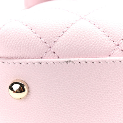 Chanel Caviar Quilted Mini Coco Handle Flap Light Pink 6 of 11
