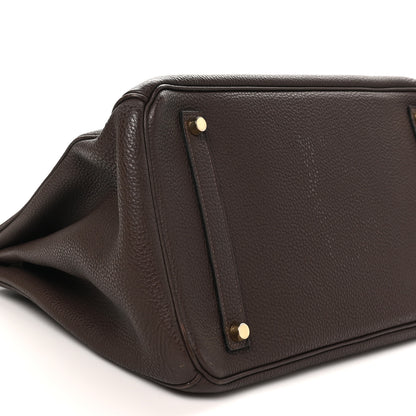 Hermes Togo BIRKIN 35 Chocolate 9 of 10
