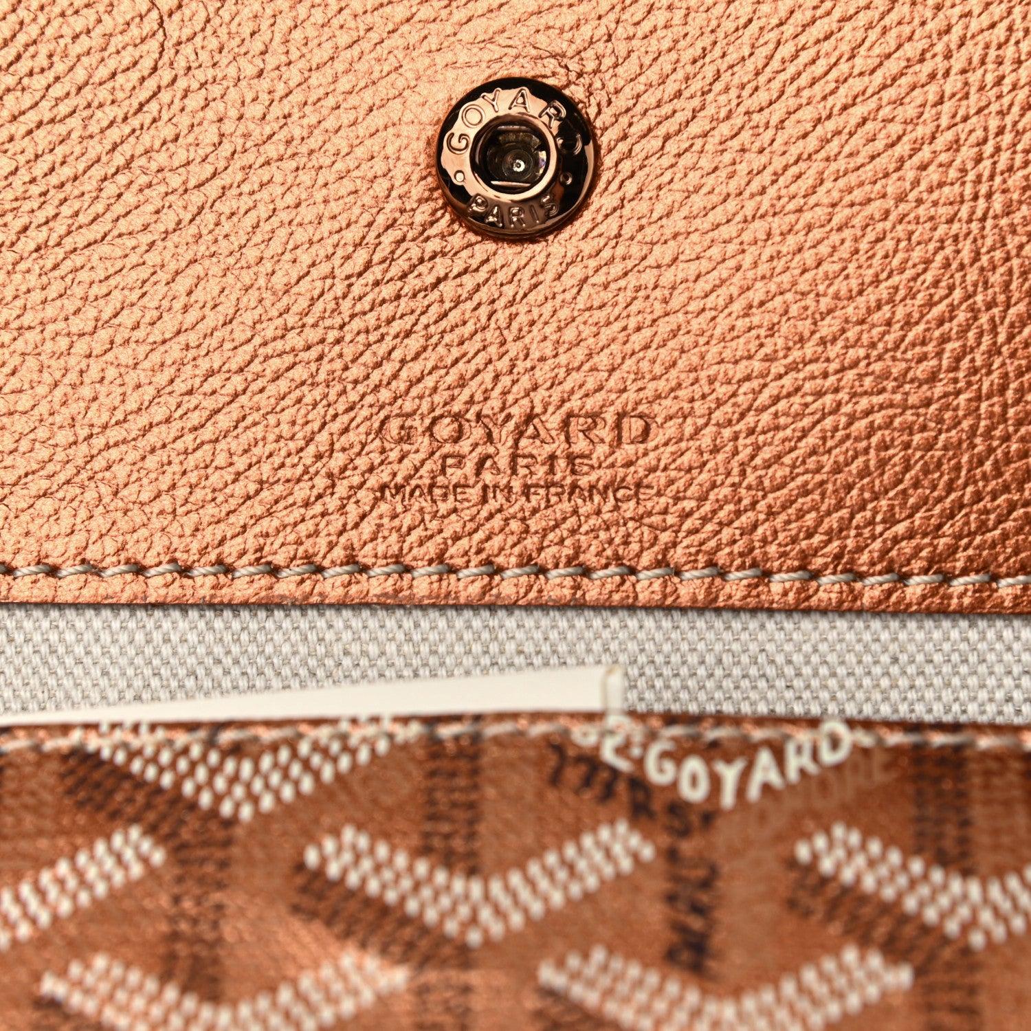 Goyard Goyardine Precious Metals Saint Louis GM Rose Gold 7 of 10