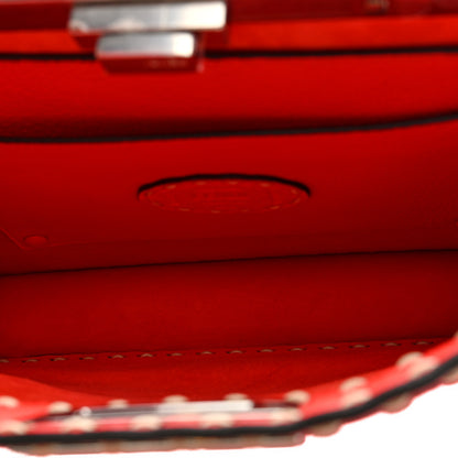 Fendi Vitello Granato Camoscio Selleria Macro Stitchings Medium Peekaboo I SEE U Satchel Tullipano 6 of 10