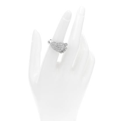 Pasquale Bruni 18K White Gold Diamond Baby Foot Ring 53 6.25 2 of 4