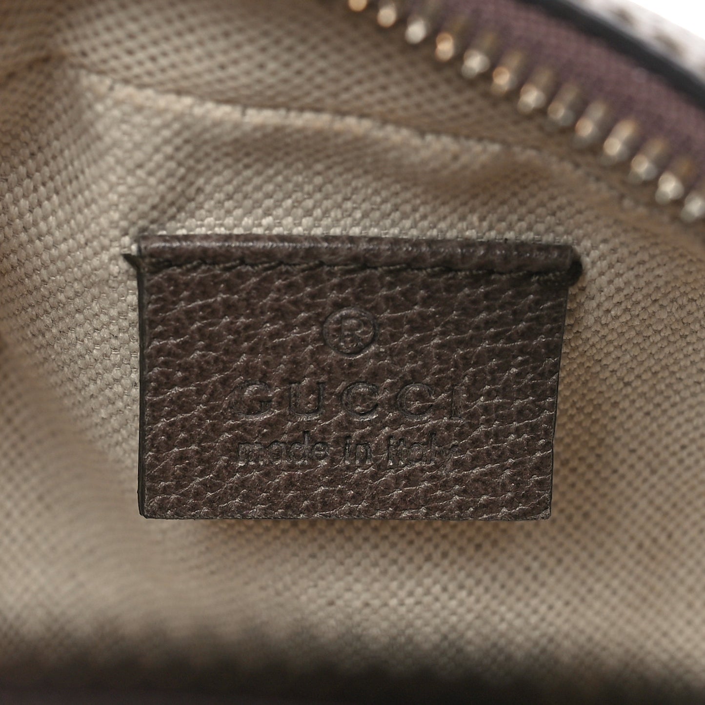 GG Supreme Monogram Textured Dollar Calfskin Web Mini Ophidia Basketball Shaped Shoulder Bag Beige Ebony New Acero