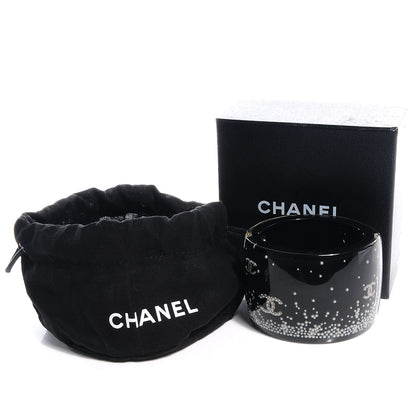 Chanel Resin Pearl CC Cuff Black 8 of 8