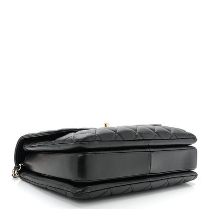 Chanel Lambskin Quilted Medium Trendy CC Flap Dual Handle Bag Black 4 of 11