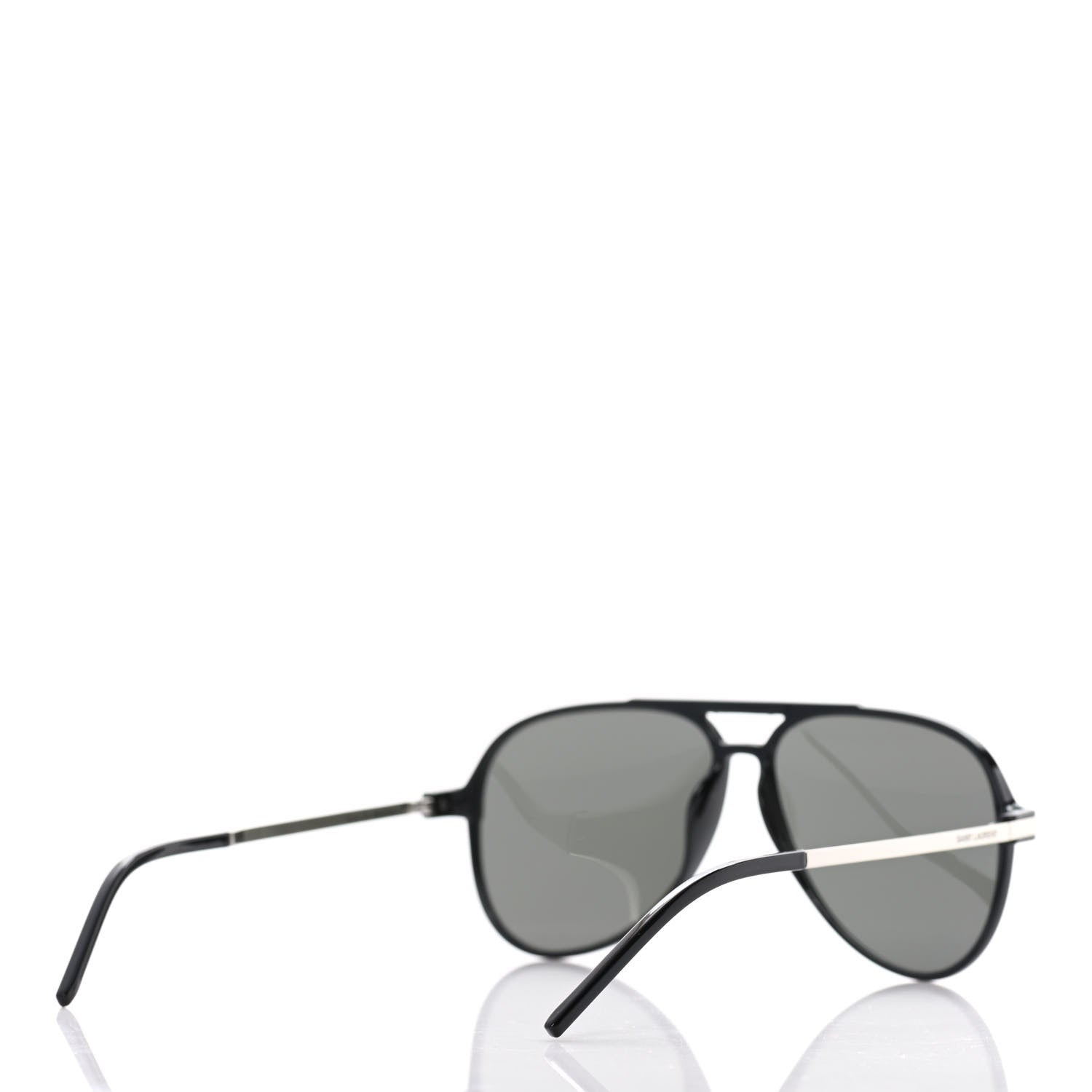 Saint Laurent Aviator Classic 11 Slim Sunglasses Black 4 of 10