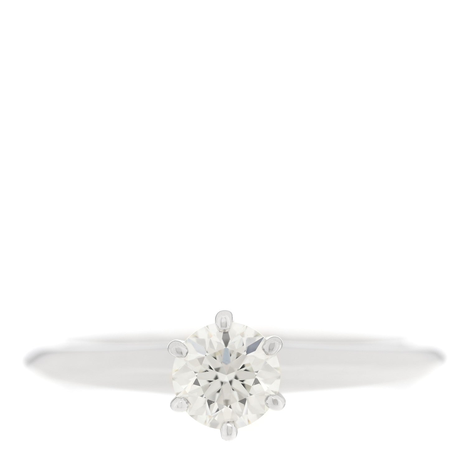 Tiffany Platinum Diamond .32ct Solitaire Engagement Ring 47 4 1 of 5