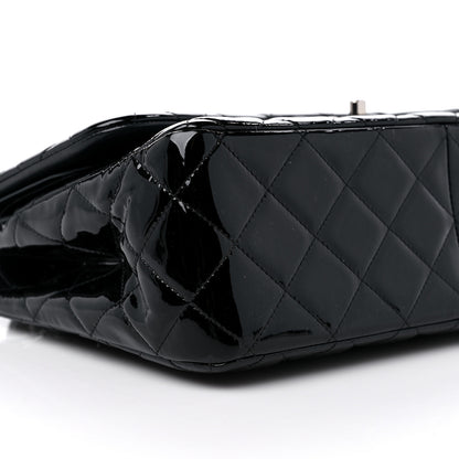 Chanel Patent Quilted Jumbo Double Flap Black 8 of 14