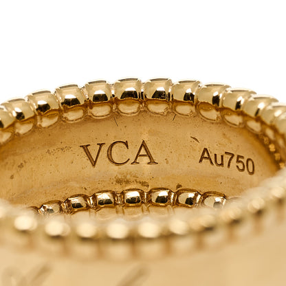 Van Cleef & Arpels 18K Yellow Gold Perlee Signature Ring 51 5.75 4 of 6