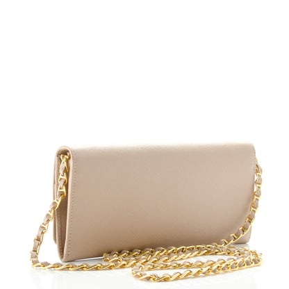 Prada Saffiano Metal Oro Chain Wallet Cammeo 3 of 8