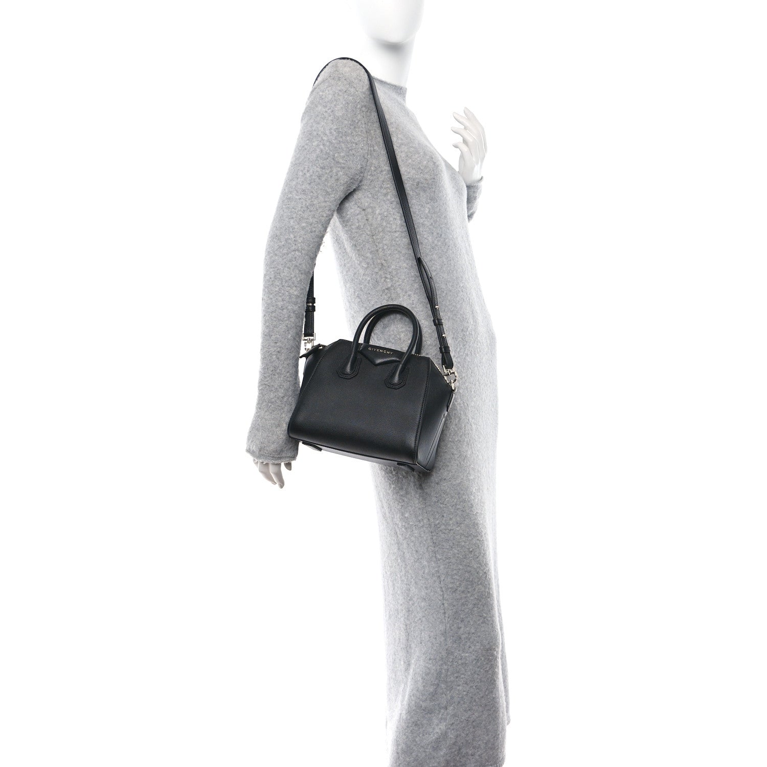 Givenchy Sugar Goatskin Mini Antigona Black 2 of 10