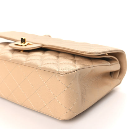 Chanel Caviar Quilted Medium Double Flap Beige 10 of 11