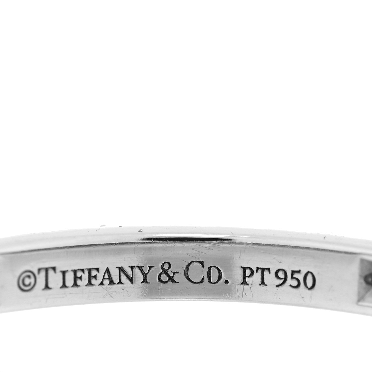 Tiffany Platinum Diamond Soleste Eternity Band Ring 50 5.25 4 of 5